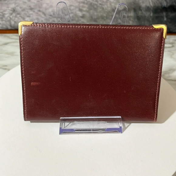 Gucci Vintage Burgundy Leather Passport Wallet From The 80s - Picture 5 of 16